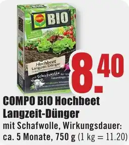 B1 Discount Baumarkt COMPO BIO Hochbeet Langzeit-Dünger Angebot