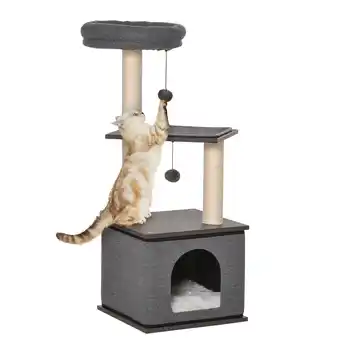 Netto Marken-Discount PawHut Katzenkratzbaum Spanplatte, Sisal Angebot