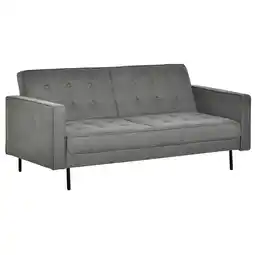 Netto Marken-Discount HOMCOM Schlafsofa Baumwollstoff, Eukalyptus, MDF, Schaumstoff Angebot