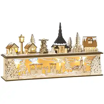 Netto Marken-Discount HOMCOM Weihnachtsdorf Sperrholz Angebot