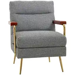Netto Marken-Discount HOMCOM Ohrensessel Leinen (100% Polyester), Schaumstoff, Stahl, Gummiholz Angebot