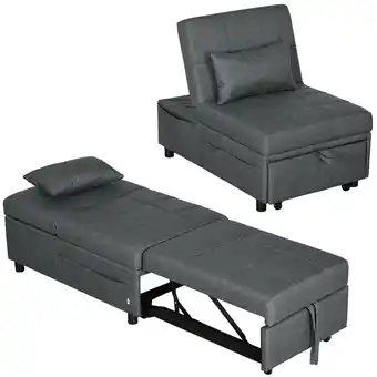 Netto Marken-Discount HOMCOM Schlafsessel Polyester, Schaumstoff Angebot