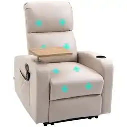 Netto Marken-Discount HOMCOM Massagesessel Stahl, Mikrofaserstoff Angebot
