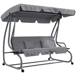 Netto Marken-Discount Outsunny Hollywoodschaukel Stahl, Polyestergewebe Angebot