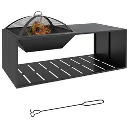 Netto Marken-Discount Outsunny Feuerschale Keramik, Metall Angebot