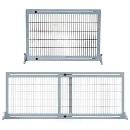 Netto Marken-Discount PawHut Hunde Absperrgitter Kiefer, Stahl Angebot