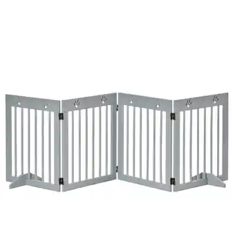 Netto Marken-Discount PawHut Hunde-Absperrgitter Kiefernholz Angebot