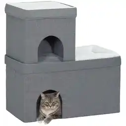 Netto Marken-Discount PawHut Katzenhöhle MDF, Polyester Angebot