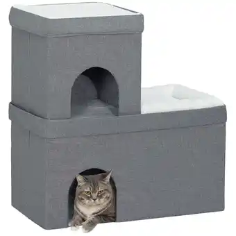 Netto Marken-Discount PawHut Katzenhöhle MDF, Polyester Angebot