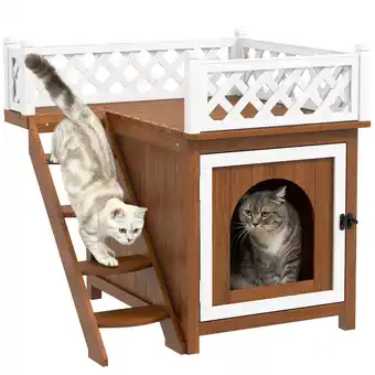 Netto Marken-Discount PawHut Katzenhöhle Tannenholz Angebot