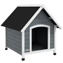 Netto Marken-Discount PawHut Hundehütte Tannenholz, Kunststoff Angebot