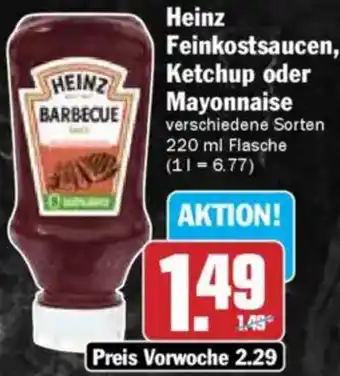 HIT Heinz Feinkostsaucen, Ketchup oder Mayonnaise Angebot