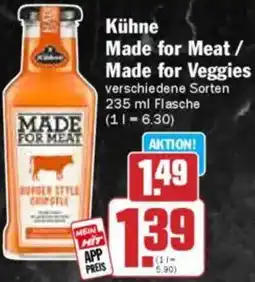 HIT Kühne Made for Meat / Made for Veggies Angebot