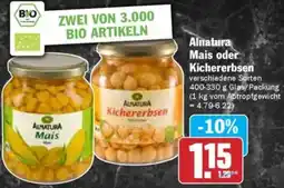 HIT Alnatura Mais oder Kichererbsen Angebot