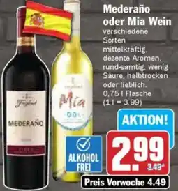 HIT Mederaño oder Mia Wein Angebot