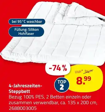 ROLLER 4-Jahreszeiten Steppbett Angebot
