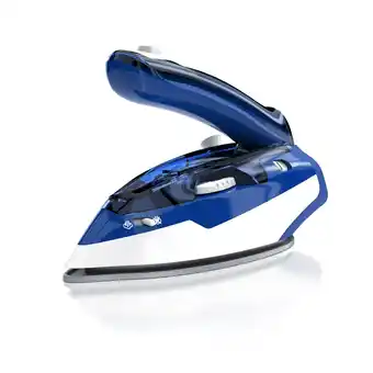 Netto Marken-Discount MyBeo Reisebügeleisen, klappbar, 1100 W, Edelstahlsohle, Dampfstoß, Dual-Voltage Angebot