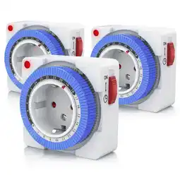Netto Marken-Discount BEARWARE 3x Zeitschaltuhr, mechanisch, 24h, kompakt, 15 min. Zeitintervalle, Kinderschutzsicherung Angebot