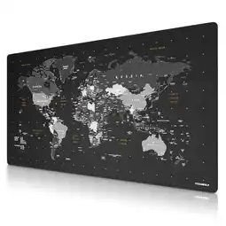 Netto Marken-Discount Titanwolf Gaming Mauspad XXXL 1600x800 mm, Speed Mousepad, Weltkarte Motiv, rutschfest, abwaschbar Angebot