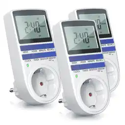 Netto Marken-Discount BEARWARE 3x Zeitschaltuhr, digital, 2,1 LCD-Display, max. 3680W, 10 Programme, Zufallsschaltung Angebot