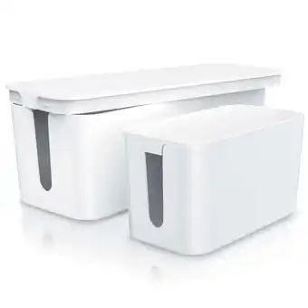 Netto Marken-Discount Bearware Kabelbox Set 2 teilig, Gummifüße, zum Kabelmanagement Angebot