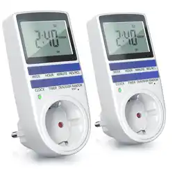 Netto Marken-Discount BEARWARE 2x Zeitschaltuhr, digital, 2,1 LCD-Display, max. 3680W, 10 Programme, Zufallsschaltung Angebot