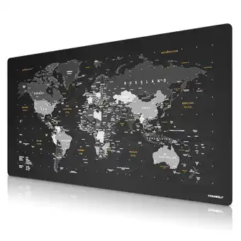 Netto Marken-Discount Titanwolf Gaming Mauspad XXXL 1600x800 mm, Speed Mousepad, Weltkarte deutsch, rutschfest, abwaschbar Angebot