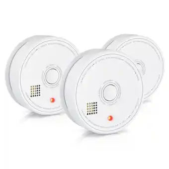 Netto Marken-Discount Brandson 3x Rauchmelder (Wechselbare Batterie, wiederverwendbar, Batteriewarnung, TÜV geprüft) Angebot