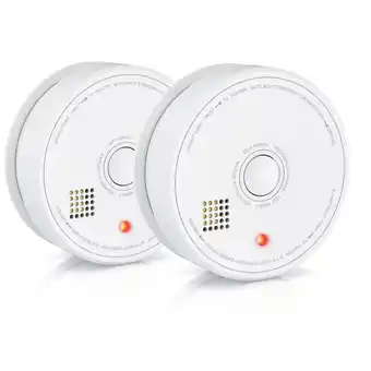 Netto Marken-Discount Brandson 2x Rauchmelder (Wechselbare Batterie, wiederverwendbar, Batteriewarnung, TÜV geprüft) Angebot