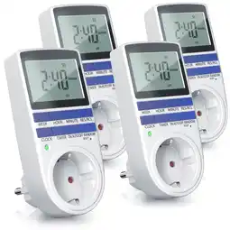Netto Marken-Discount BEARWARE 4x Zeitschaltuhr, digital, 2,1 LCD-Display, max. 3680W, 10 Programme, Zufallsschaltung Angebot
