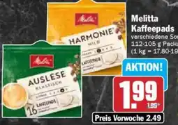 HIT Melitta Kaffeepads Angebot