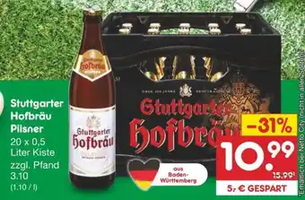 Netto Marken-Discount Stuttgarter Hofbräu Pilsner Angebot