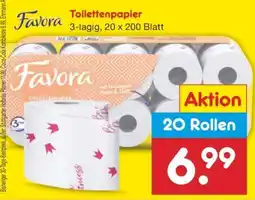 Netto Marken-Discount Favora Toilettenpapier Angebot