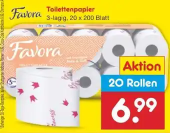 Netto Marken-Discount Favora Toilettenpapier Angebot