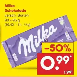 Netto Marken-Discount MILKA Schokolade Angebot
