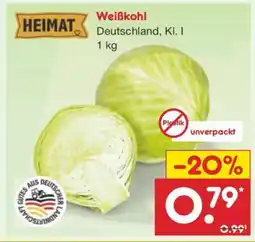 Netto Marken-Discount Weißkohl Angebot