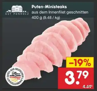 Netto Marken-Discount Puten-Ministeaks Angebot