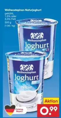 Netto Marken-Discount WEIHENSTEPHAN Naturjoghurt Angebot