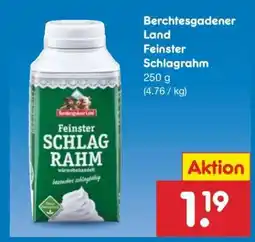 Netto Marken-Discount Berchtesgadener Land Feinster Schlagrahm Angebot