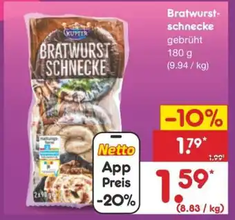 Netto Marken-Discount Bratwurstschnecke Angebot