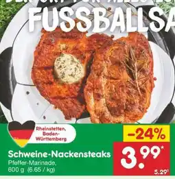 Netto Marken-Discount Schweine- nackensteaks Angebot
