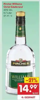 Netto Marken-Discount Pircher Williams Christ Edelbrand Angebot