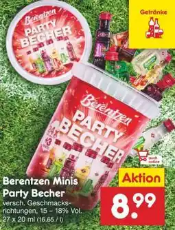 Netto Marken-Discount Berentzen Minis Party- becher Angebot