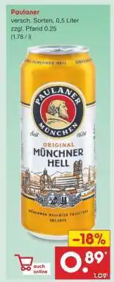 Netto Marken-Discount Paulaner Angebot