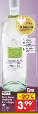 Netto Marken-Discount Torre Santa Trebbiano Pinot Grigio IGT Angebot