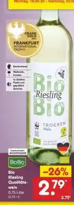 Netto Marken-Discount Bio Riesling Qualitätswein Angebot