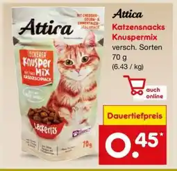 Netto Marken-Discount Attica Katzensnacks Knuspermix Angebot