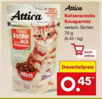 Netto Marken-Discount Attica Katzensnacks Knuspermix Angebot