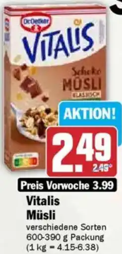 HIT Vitalis Müsli Angebot