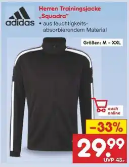 Netto Marken-Discount Herren Trainingsjacke Squadra Angebot